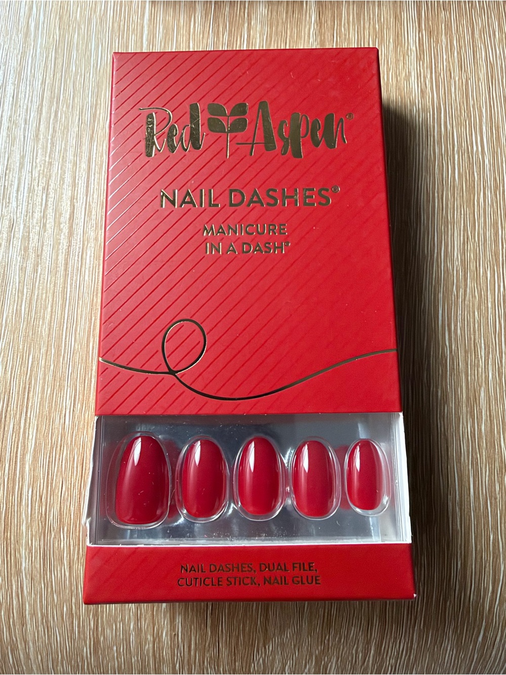Red Aspen -Carissa’s Craving Cranberries -Press On Nails Kit - NEW! Short Almond